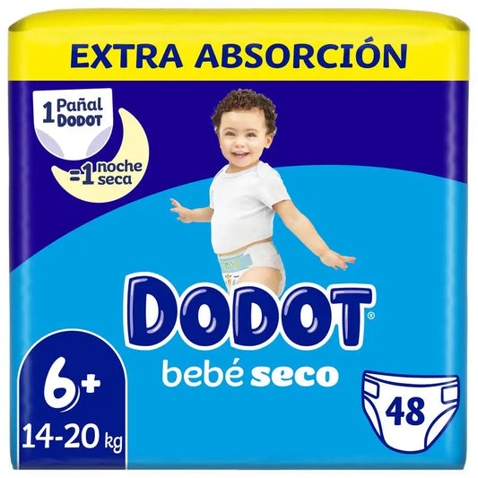 Dodot Mainline Extra Jumbo Pack Talla 6+ (+14 Kg), 48 unidades