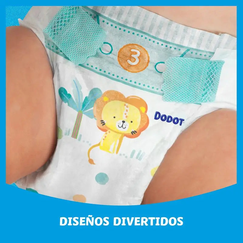 Dodot Bebé Seco Pañal Talla 3 (6-10 kg) -62 Unidades