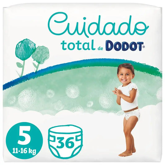 Dodot Cuidado Total Talla 5, 36 pañales