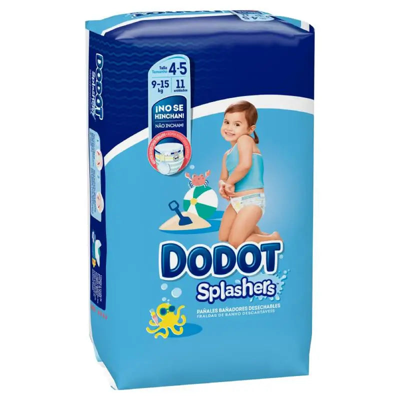 Dodot Splashers Talla 4, 11 Pañales-Bañadores Desechables