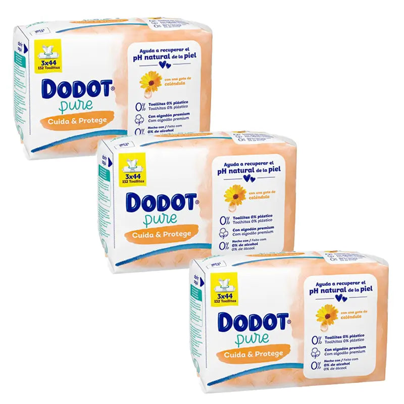 DODOT Pack Toallitas Calendula, 9 X 44