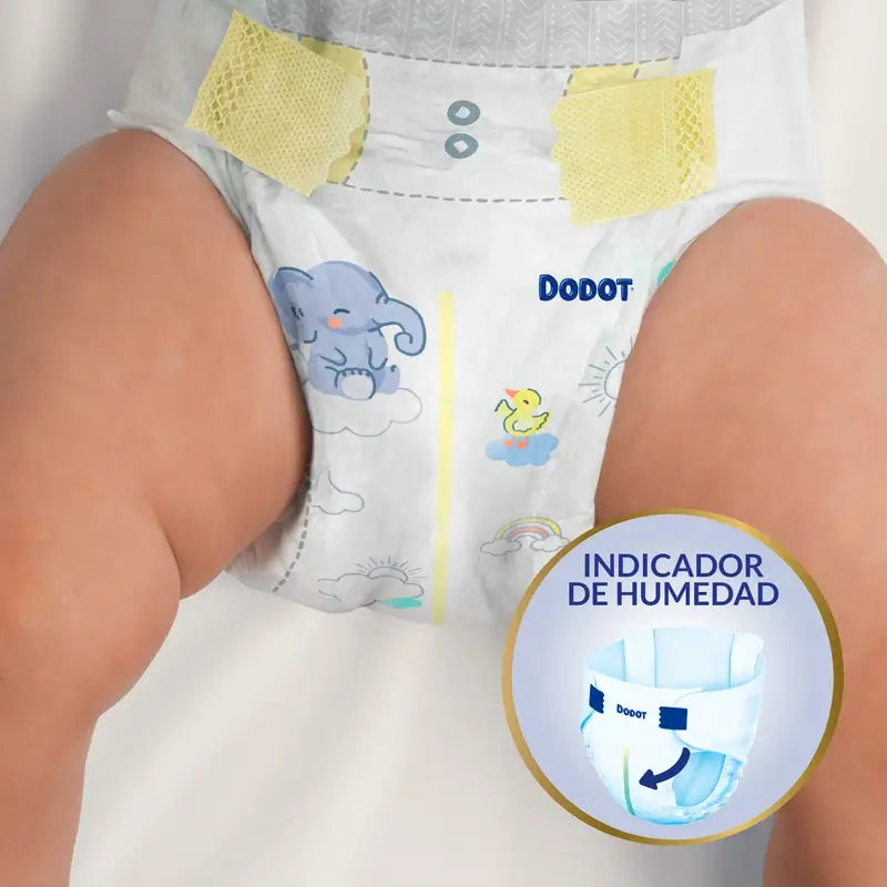 Dodot Sensitive Talla 3+, Para Bebé, 7Kg-11Kg , 112 pañales