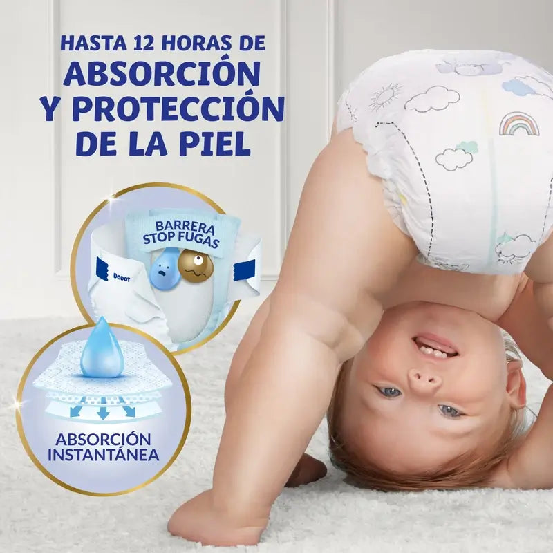 Dodot Sensitive Pañal Talla 3 (6-10 Kg), 56 Unidades