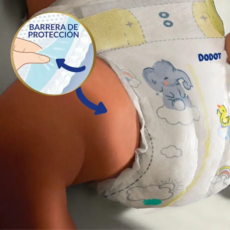 Dodot Sensitive Pañal Talla 3 (6-10 Kg), 56 Unidades