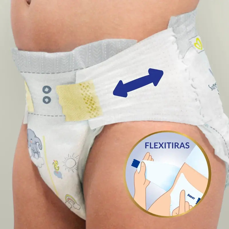 Dodot Sensitive Pañal Talla 3 (6-10 Kg), 56 Unidades
