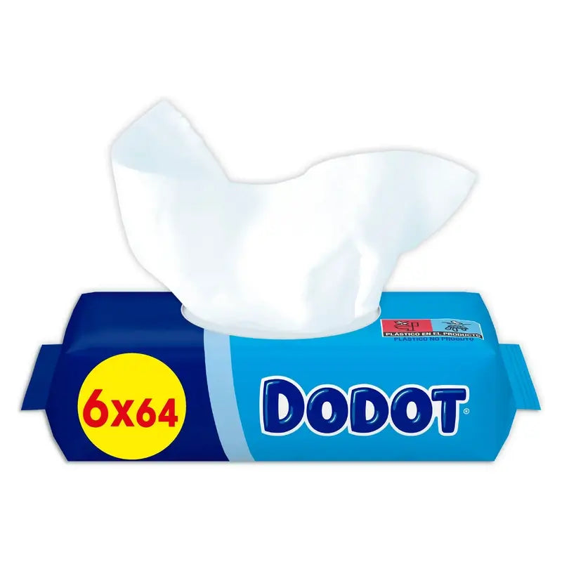 Dodot Toallitas Para Bebé 6 Paquetes, 384 Toallitas