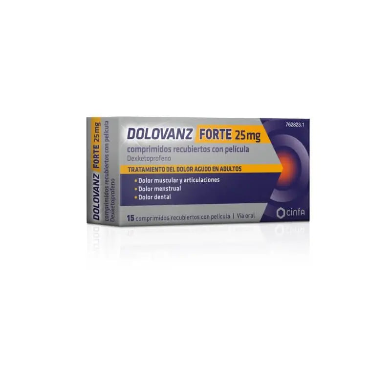 Dolovanz Forte 25 Mg, 15 comprimidos recubiertos