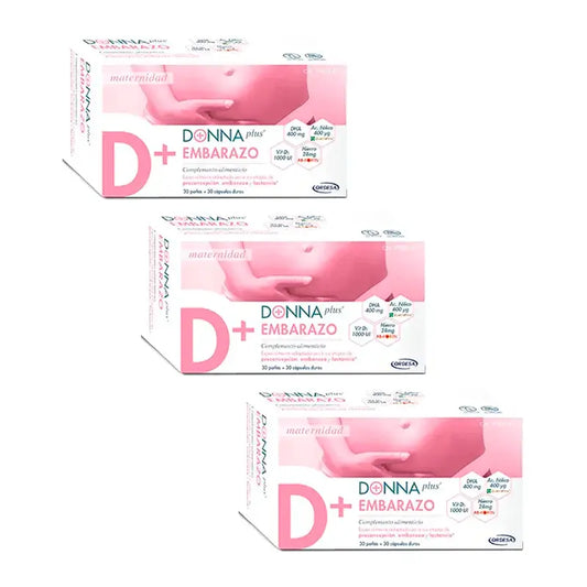 DonnaPlus Embarazo Pack 3 x 30 + 30