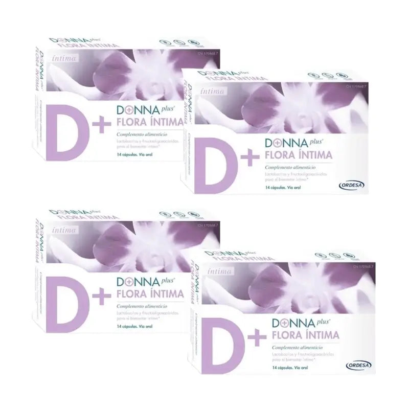 Donnaplus Flora Intima Pack 4 x 14 cápsulas