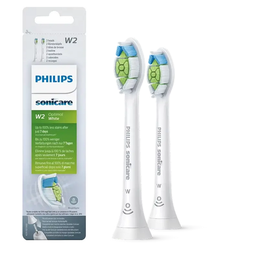 Philips Sonicare Optimal White Recambios cepillos eléctricos HX6062/10, 2 Unidades