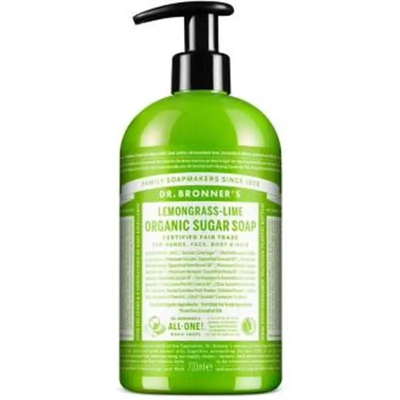 Dr. Bronner´S Jabon De Azucar Lemongrass-Lima 710Ml.