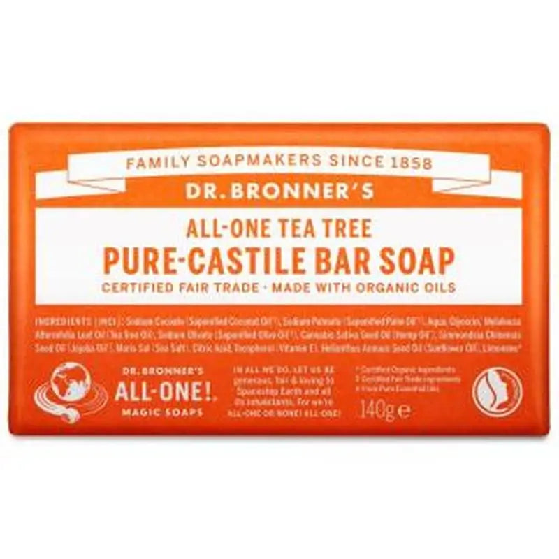 Dr. Bronner´S Jabon En Pastilla Arbol Del Te 140Gr.