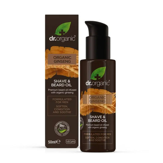 Dr. Organic Aceite De Barba Y Afeitado Organic Ginseng 50Ml.