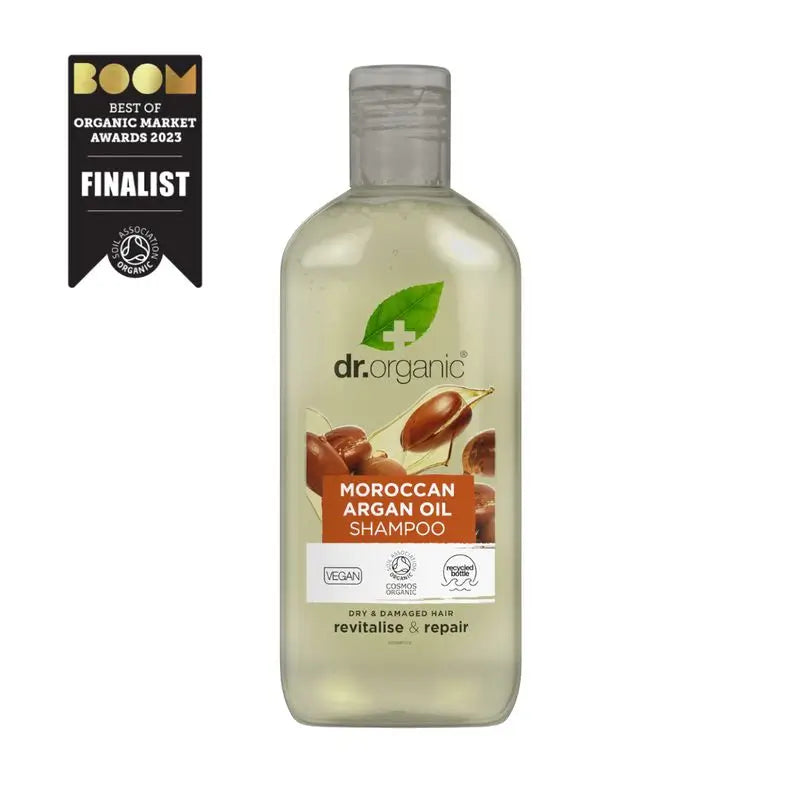 Dr.Organic Aceite De Argán Champú Cabello Seco O Dañado, 265 ml