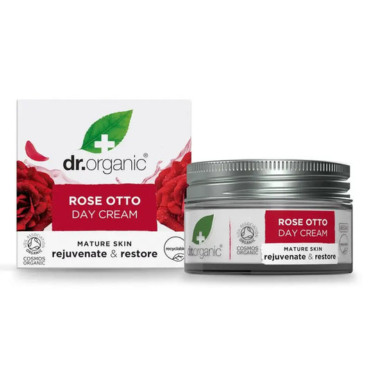 Dr.Organic Rosa Damascena Crema De Día Piel Madura, 50 ml