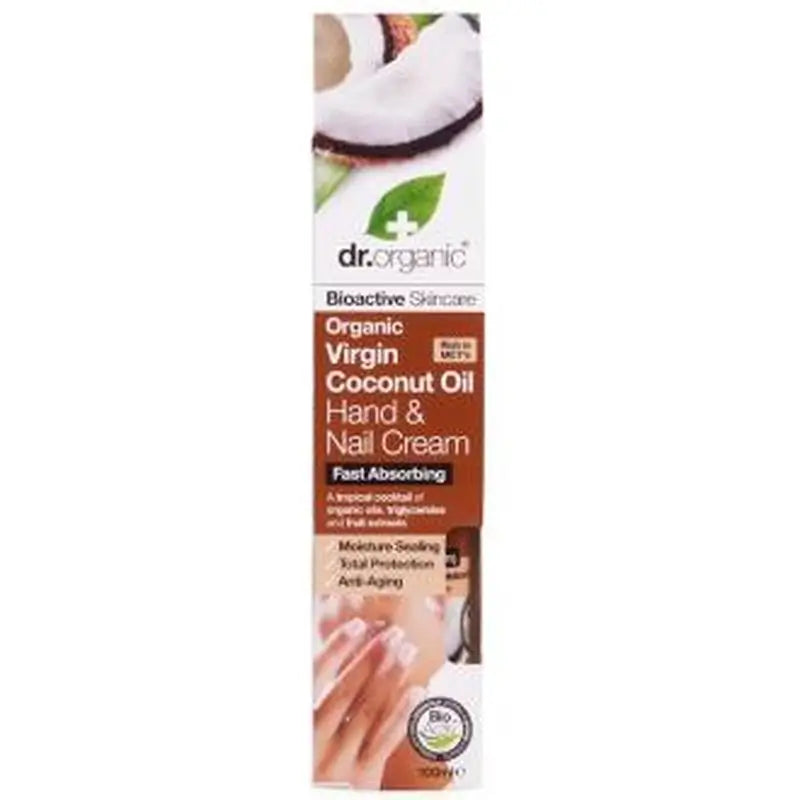 Dr. Organic Crema De Manos Y Uñas Aceite Coco Organico 100Ml.