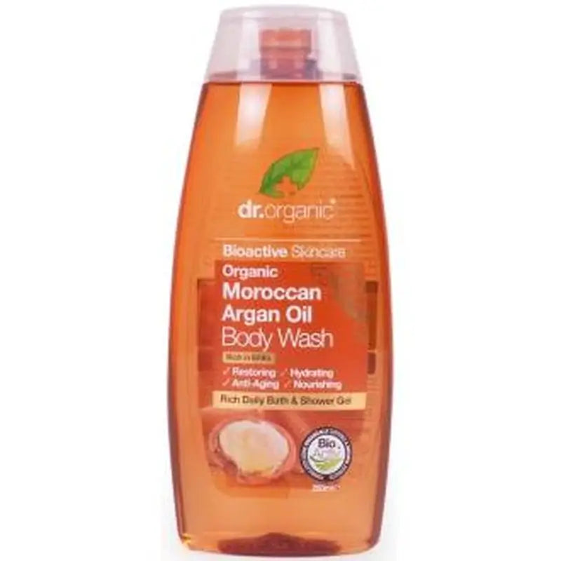 Dr. Organic Gel De Baño Aceite Argan Marroqui 250Ml.