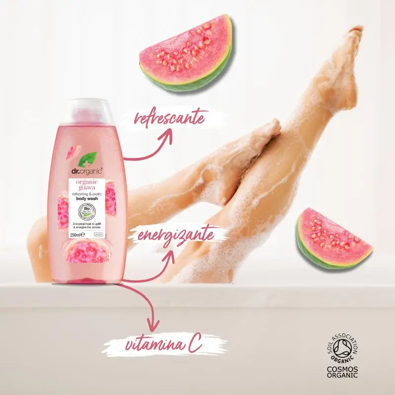 Dr. Organic Gel De Ducha Guayaba 250Ml.