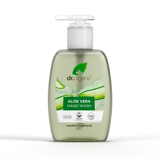 Dr.Organic Aloe Vera Jabón De Manos Todo Tipo De Piel, 250 ml