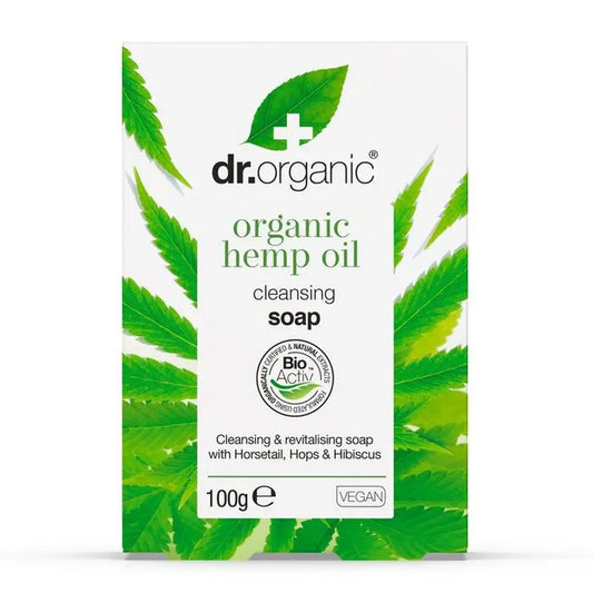 Dr. Organic Jabon En Pastilla Aceite Cañamo Organico 100Gr.