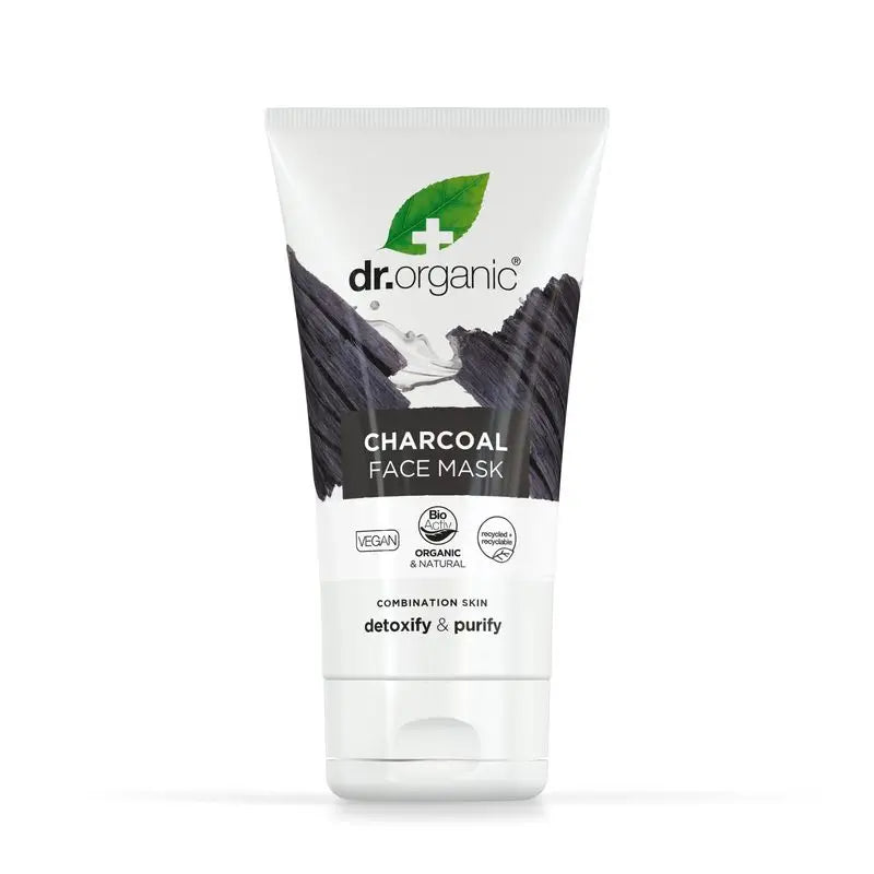 Dr.Organic Carbón Activado Mascarilla Facial Piel Grasa, 125 ml