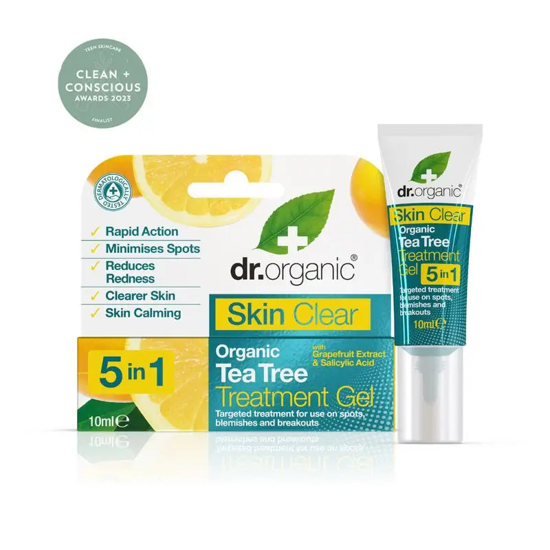 Dr. Organic Skin Clear Tratamiento En Gel 5 En 1 10Ml.