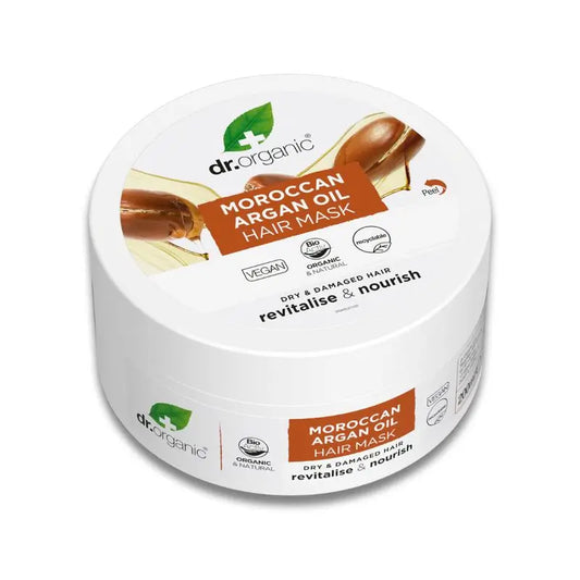 Dr.Organic Aceite De Argán Mascarilla Capilar Cabello Seco O Dañado, 200 ml