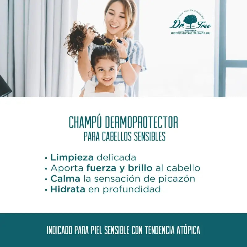 Dr. Tree Champu Dermoprotector Natural Cuero Cabelludo Sensible 400 Ml