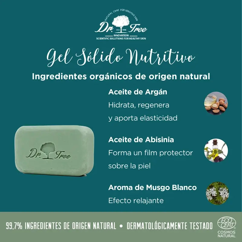 Dr. Tree Gel Solido Natural Nutritivo Piel Sensible