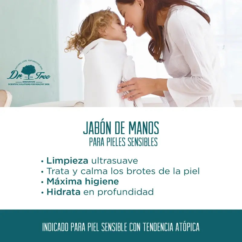 Dr. Tree Jabon De Manos Natural Piel Sensible 400Ml