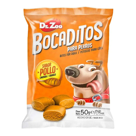 Dr ZOO Perro Bocaditos Pollo 24X50Gr