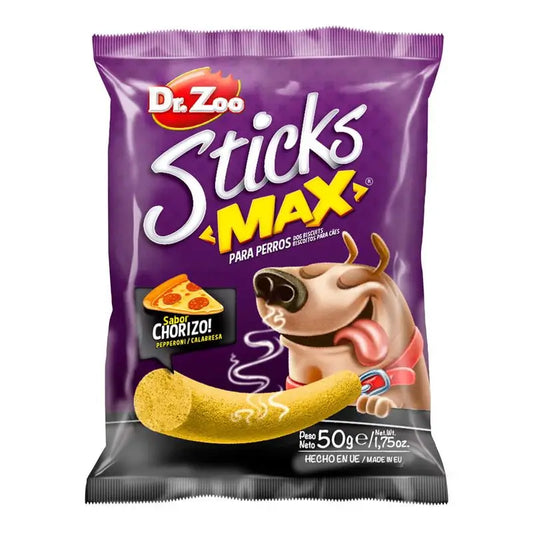 Dr ZOO Perro Sticks Max Calabresa/Chorizo 24X50Gr