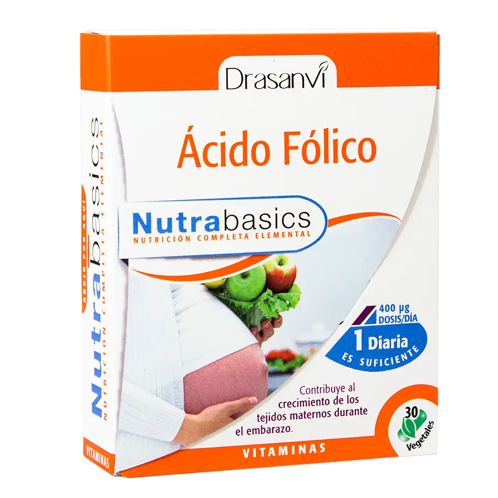 Drasanvi Acido Folico Nutrabasicos , 30 cápsulas