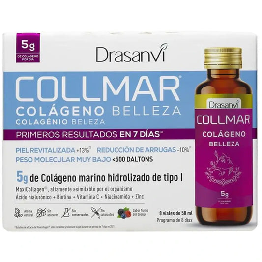 Drasanvi Collmar Colágeno Belleza Bebible Frutos Bosque, 8 X 50Ml Viales