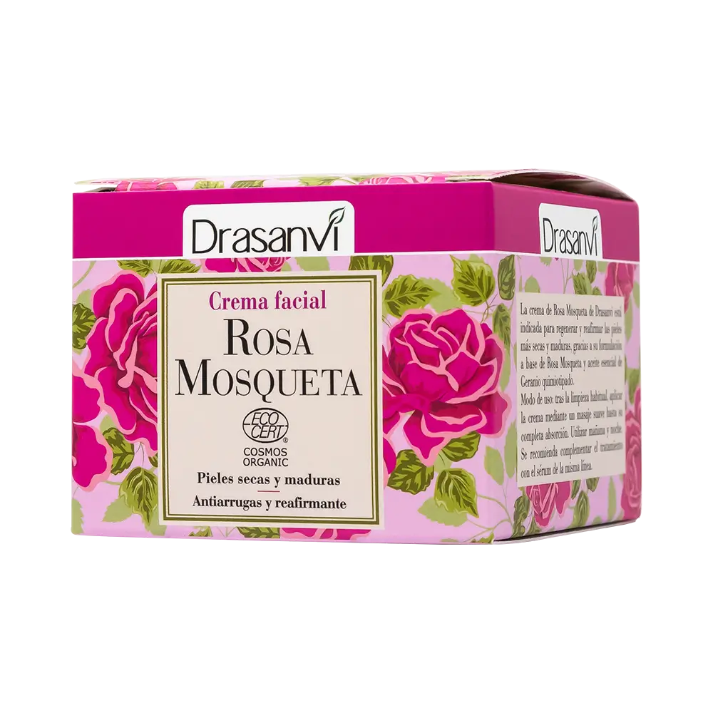 Drasanvi Crema Facial Rosa Mosqueta Ecocert Bio, 50 ml