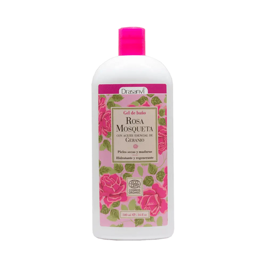 Drasanvi Gel Baño Rosa Mosqueta Ecocert Bio , 500 ml