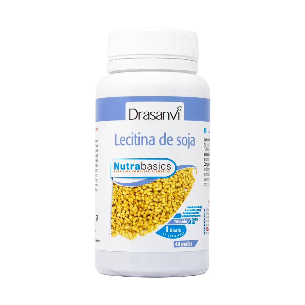 Drasanvi Lecitina Soja 1200Mg Bote Nutrabasicos , 48 perlas