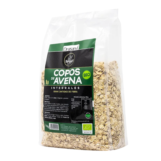 Drasanvi Sport Live Copos Avena Gruesos Integral Bio , 1 kg