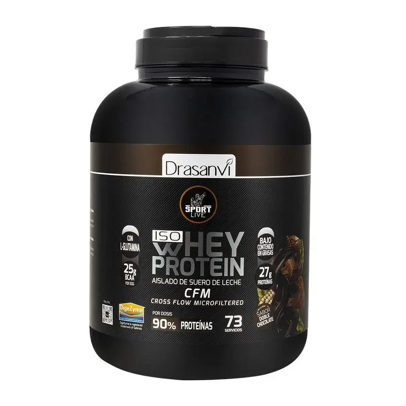 Drasanvi Sport Live Whey Protein Aislado Doble Chocolate , 2 kg