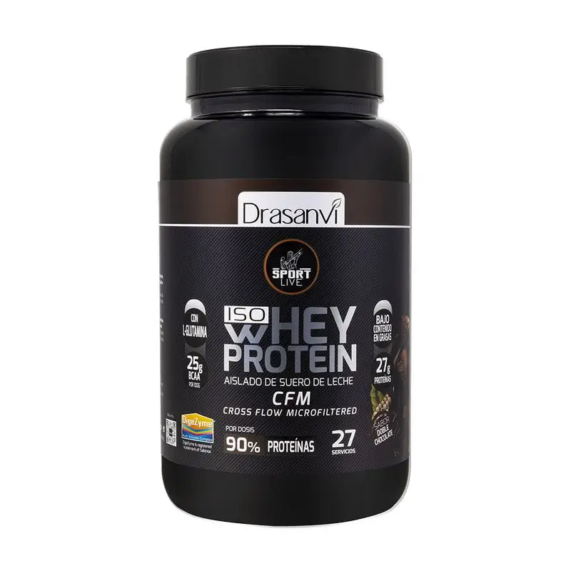 Drasanvi Sport Live Whey Protein Aislado Doble Chocolate , 800 gr