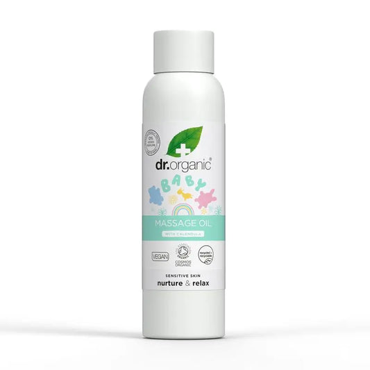 Dr.Organic Mamá Y Bebé Aceite De Masaje Para Bebes Nutre, Alimenta, Calma, 150 ml