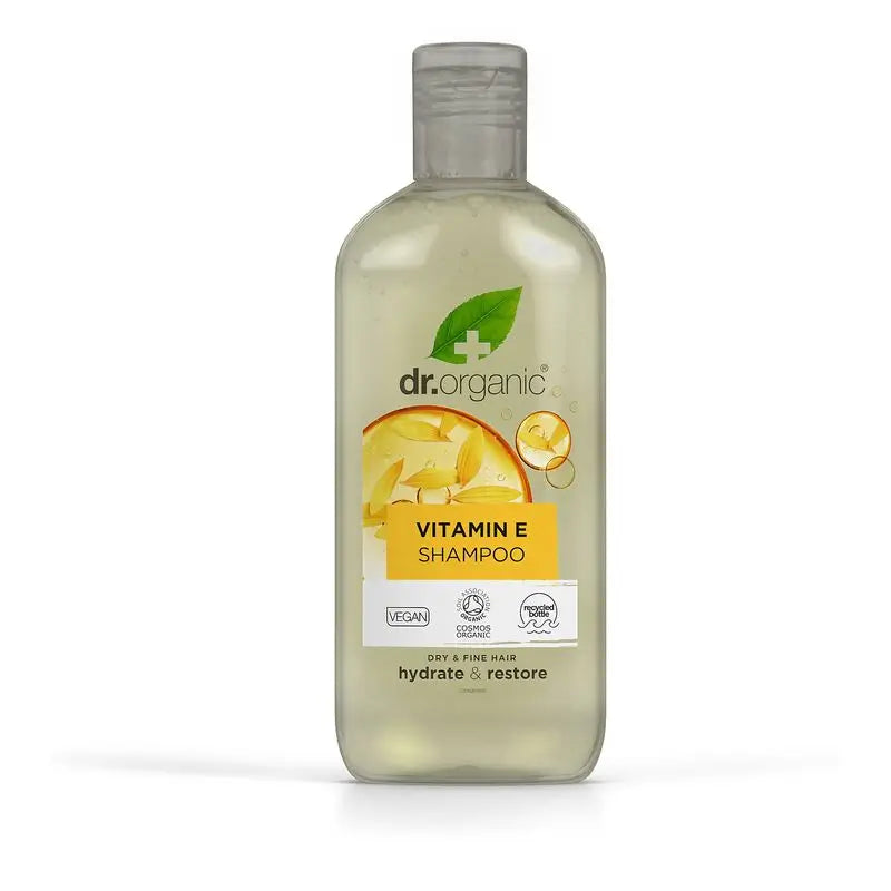 Dr.Organic Vitamina E Champú Cabello Fino, 265 ml