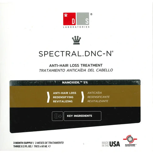 Ds Laboratories Spectral Loción Dnc-N 3 Meses Tratamiento Con Nanoxidil® 5% Contra La Caída Del Cabello, 180 ml