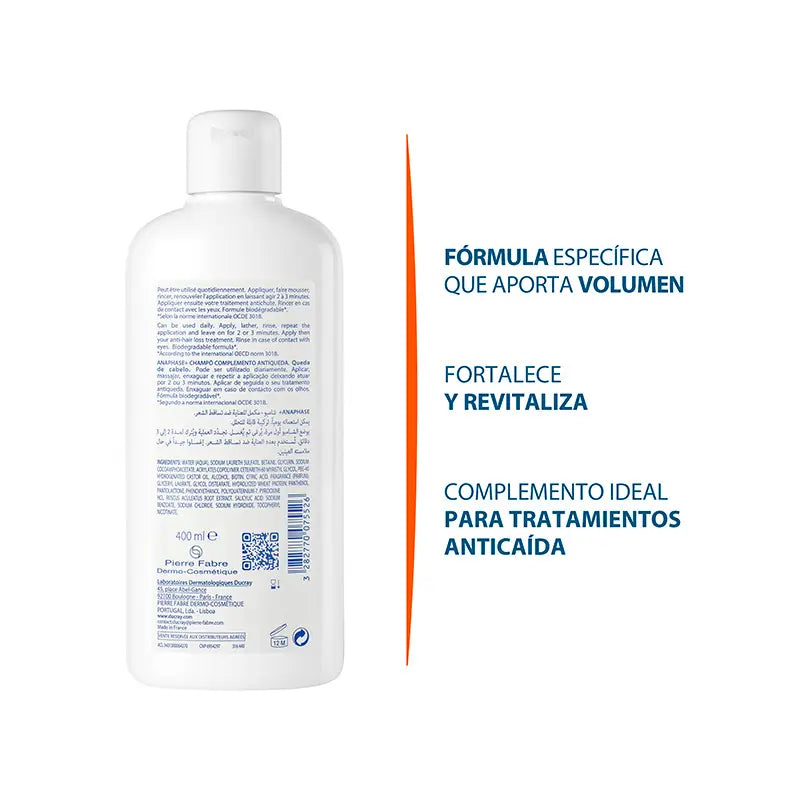 Ducray Anaphase Champú Crema Estimulante 400 ml