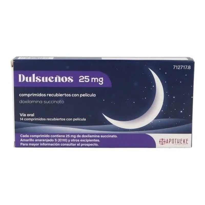 Dulsueños 25 Mg, 14 comprimidos recubiertos