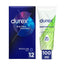 Durex Extra Seguro 12 unidades + Lubricantes Naturals (Verde) 100 ml