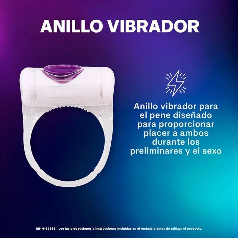 Durex Pack Gel Intense Orgasmic +  Anillo Vibrador Intense Orgasmic Vibrations