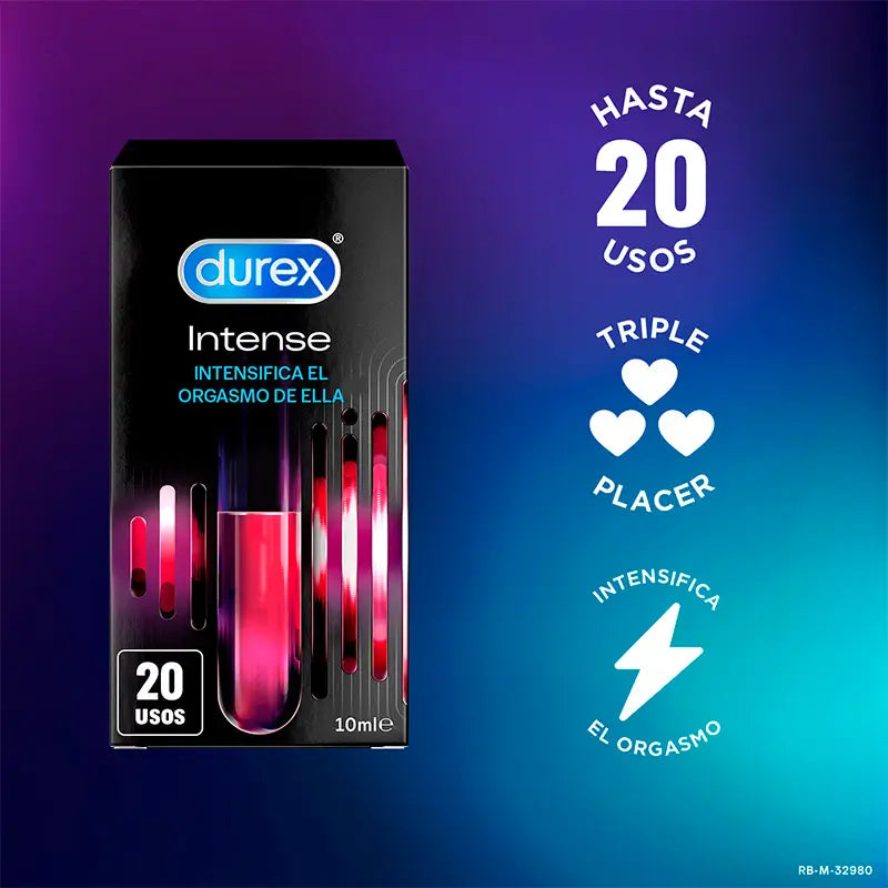 Durex Pack Gel Intense Orgasmic +  Anillo Vibrador Intense Orgasmic Vibrations