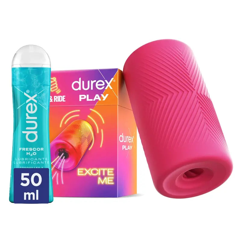 Durex Pack Masturbador, Slide & Ride + Lubricante Frescor, 50 Ml