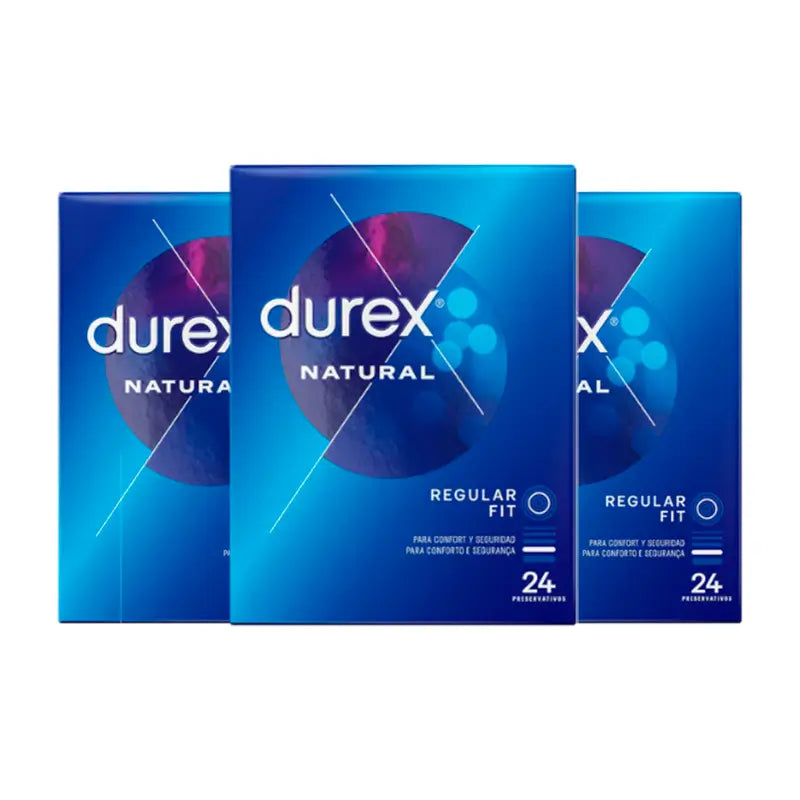 Durex Pack Preservativos Natural, 24 uds x 3